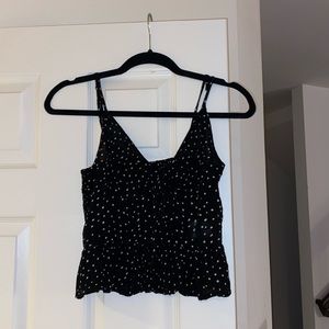 Black Casual Tank Top